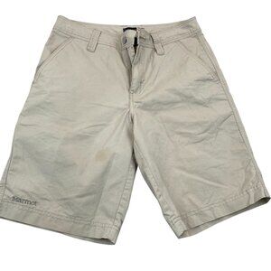 Marmot Mens Cargo Shorts Size 30 Beige Cotton Blend Outdoor Gorpcore
